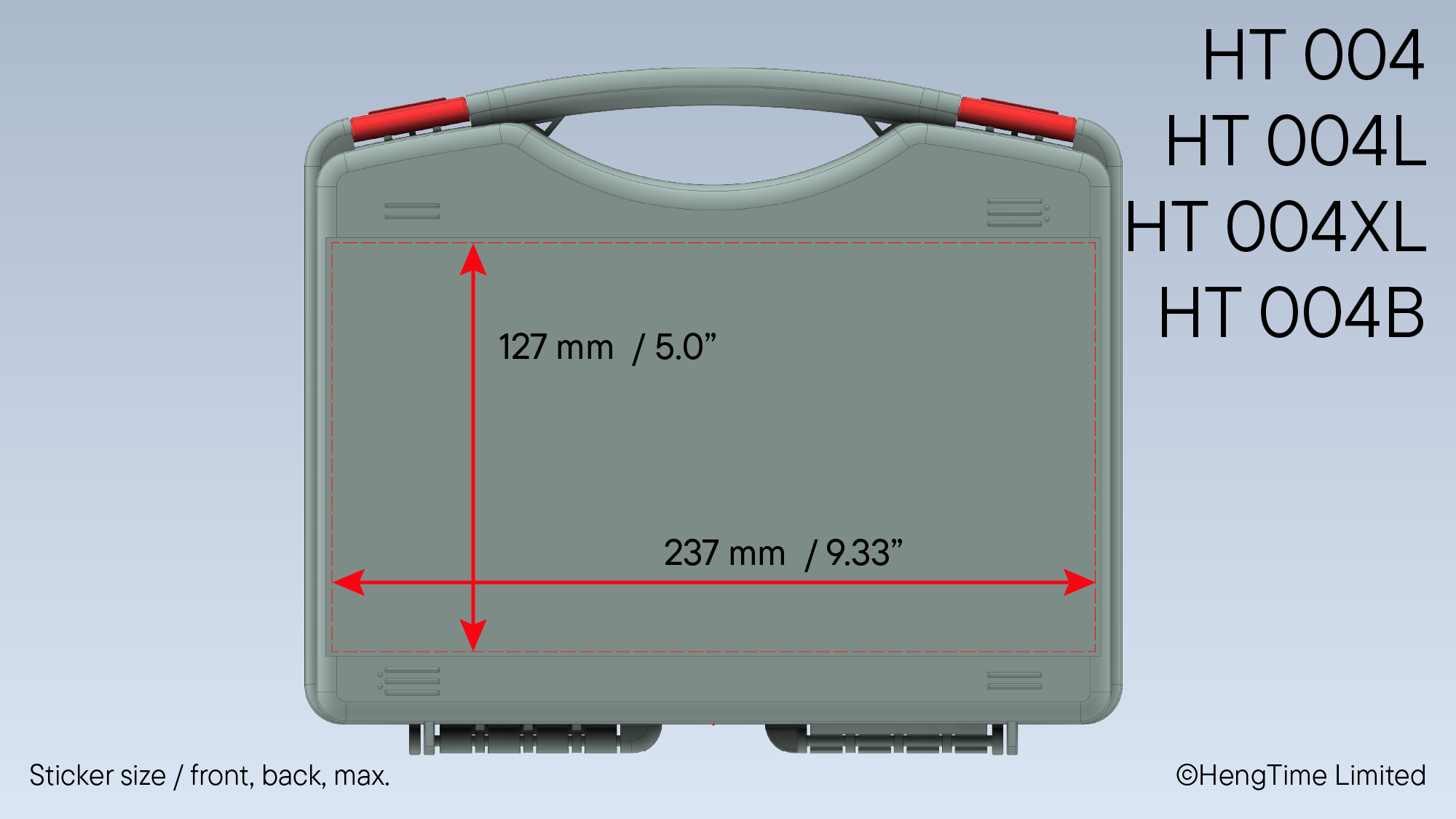 HT004 sticker size